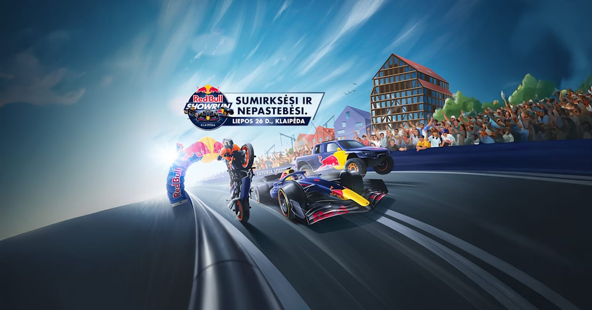 Red Bull SHOWRUN: programa ir žemėlapiai