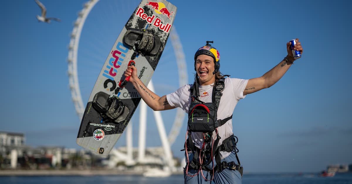 Kitesurfer Andrea Principi postavio dva rekorda u Dubaiju