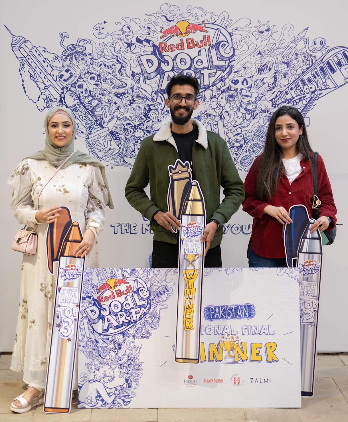 Red Bull Doodle Art Pakistan 2023 - Winner and Runners-Up