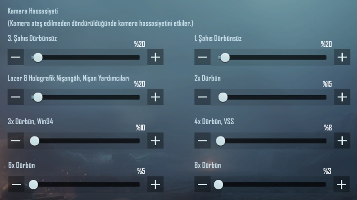 PUBG Mobile Emulator Kamera Hassasiyeti Ayarları