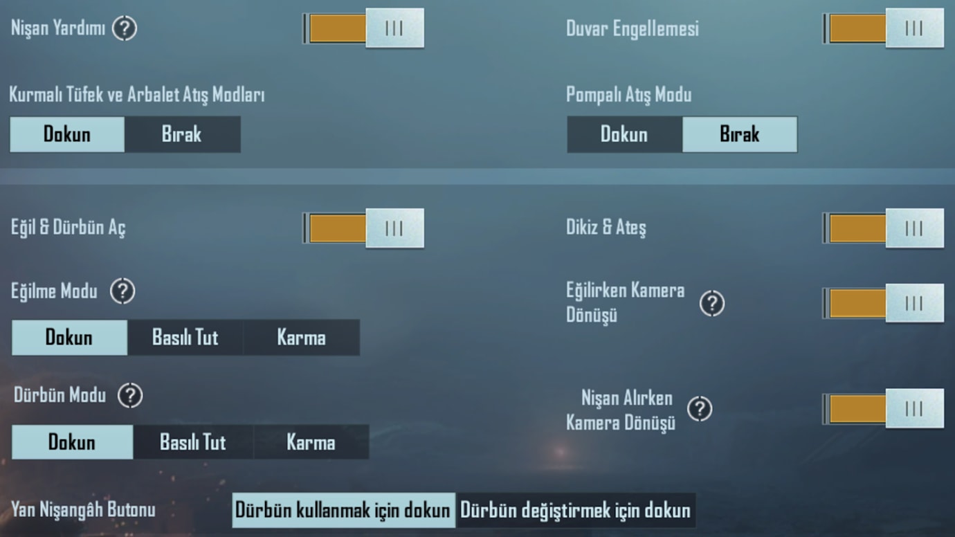 PUBG Mobile Genel Ayarlar