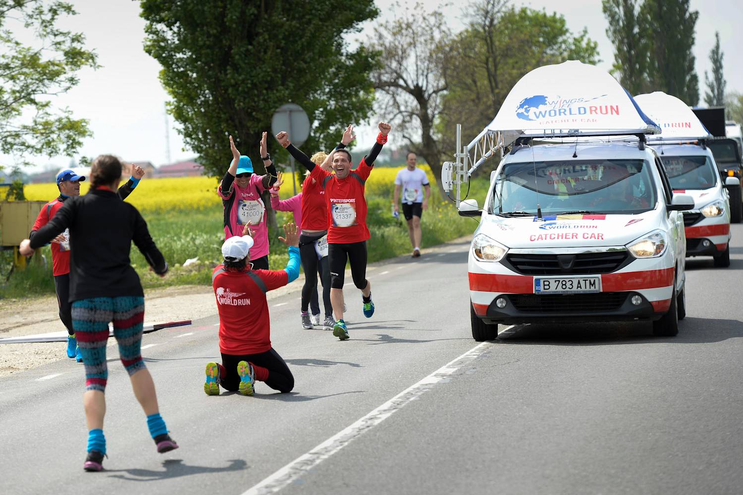 Countdown zum Wings for Life World Run Catcher Cars