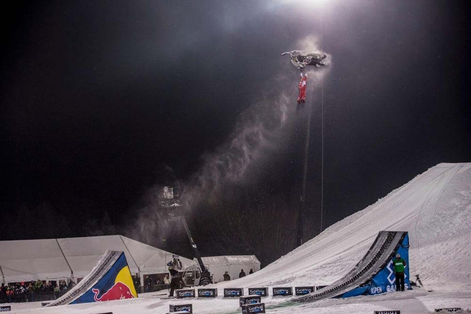 Levi Lavallee X Games Snowmobile Freestyle Video