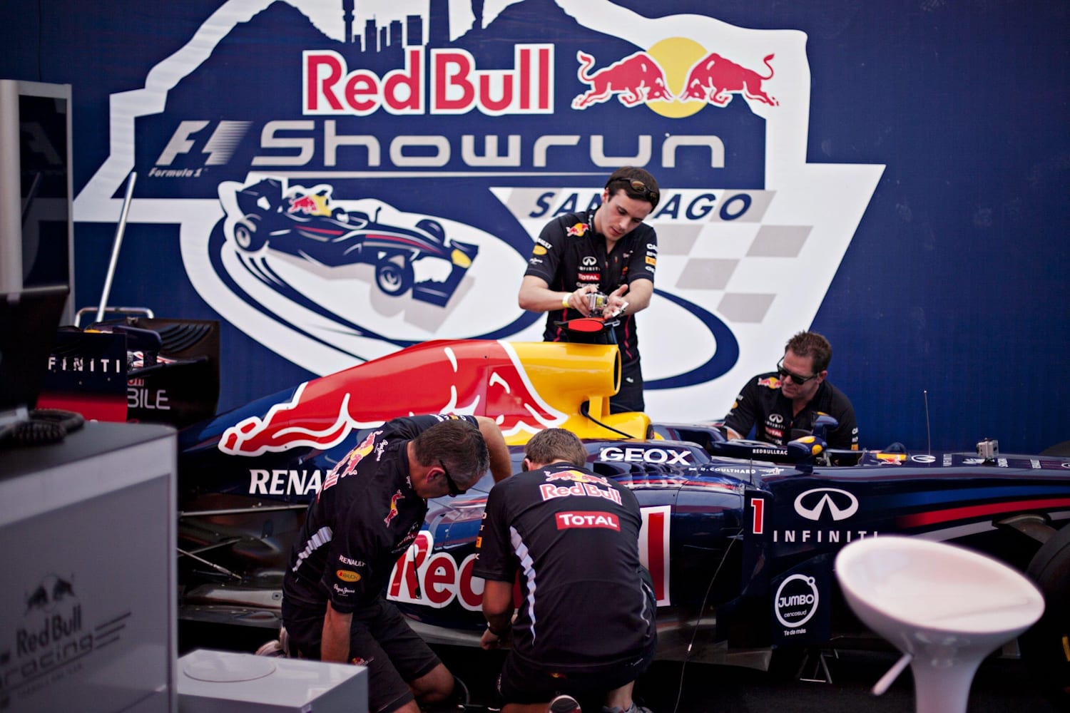 Red Bull F1 Show Run Santiago