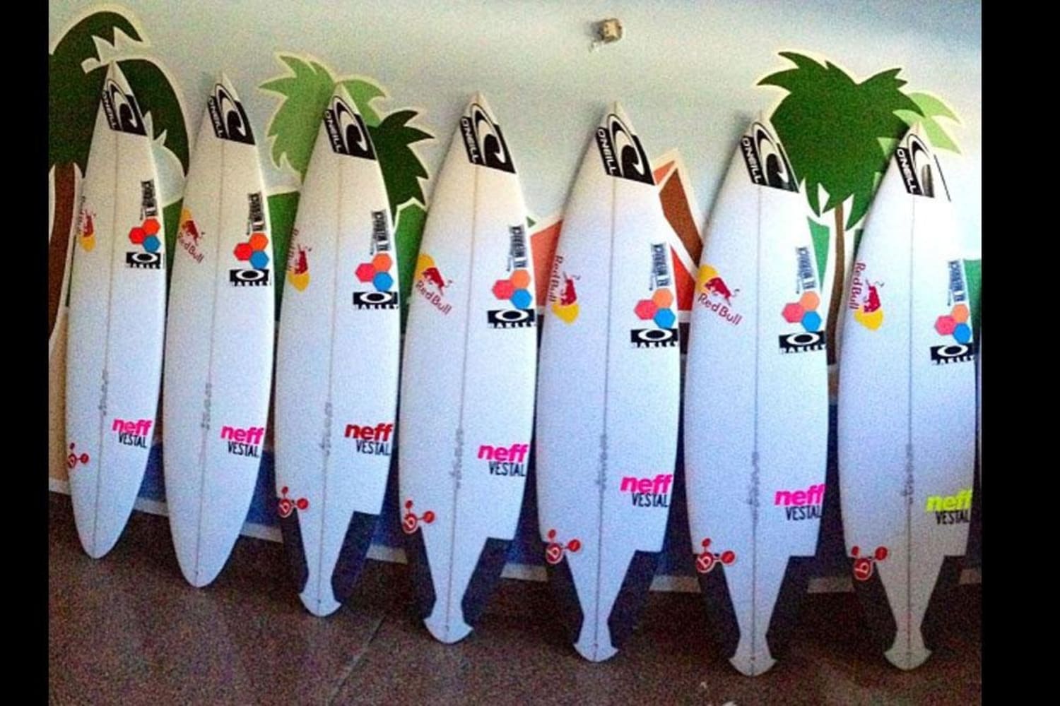 Die Surfboards der Wahl Jordy Smith in Tahiti