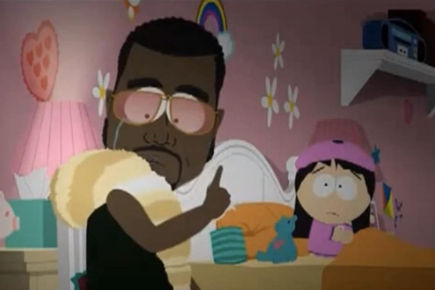 Kanye West Defends Kim Kardashian On South Park
