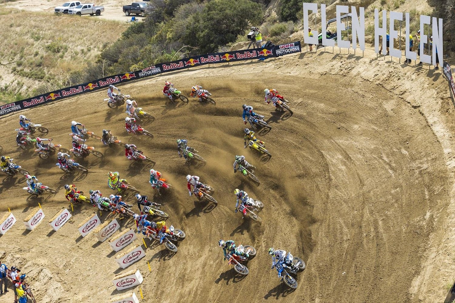 Iconic views of the unique Glen Helen Raceway