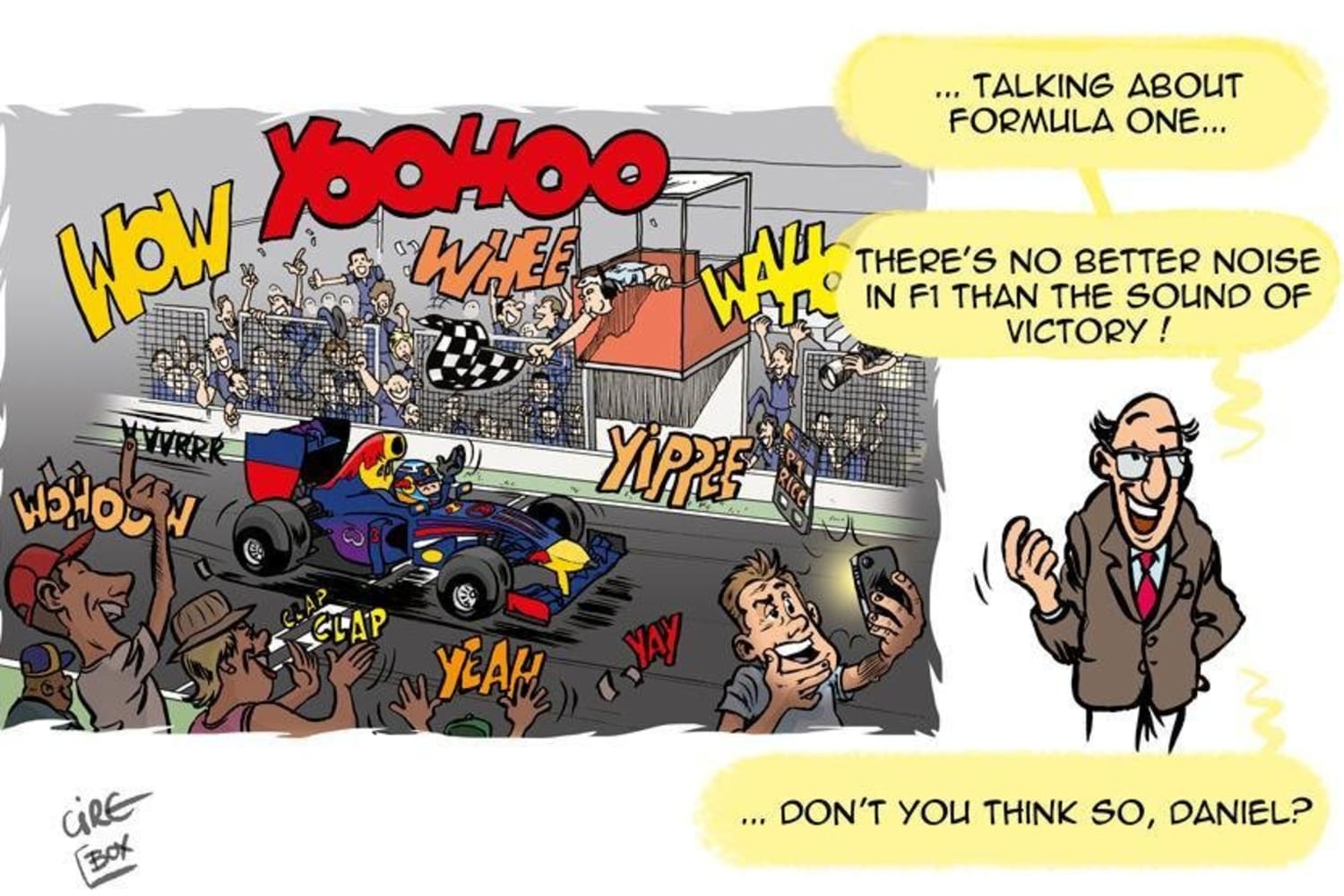 Cirebox S Exclusive Formula One 2014 Noise Cartoon