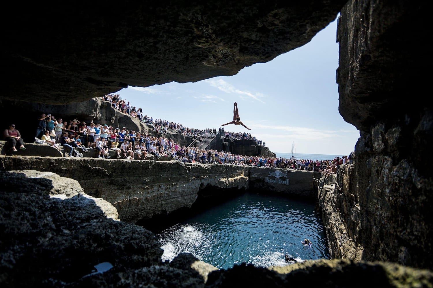 cliff diving ireland action video