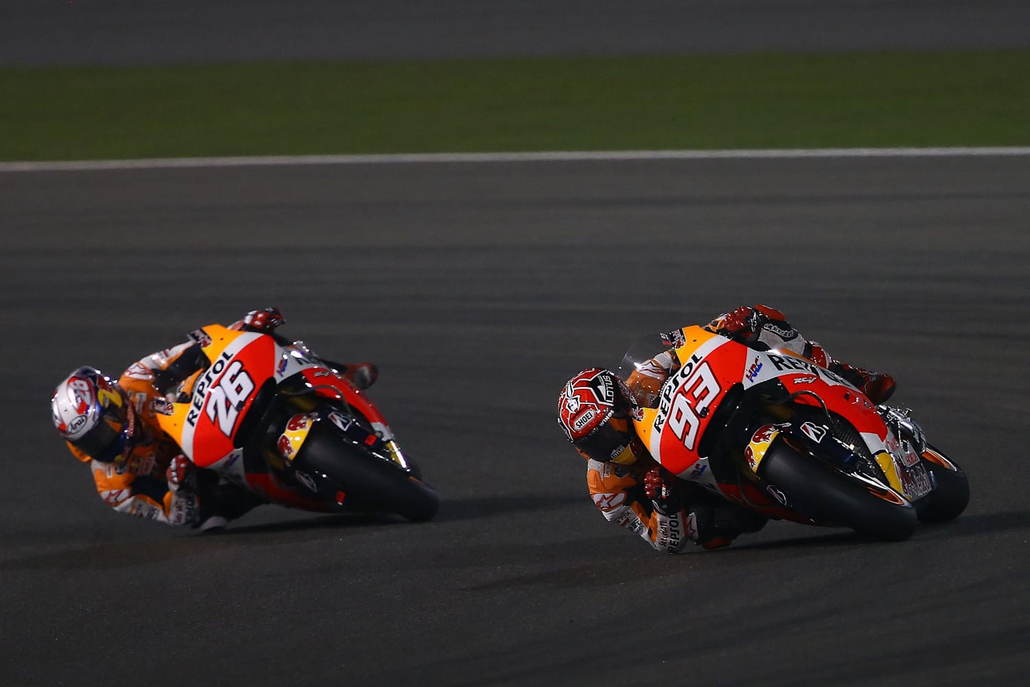 Marc Marquez Dani Pedrosa MotoGP Competition Winner