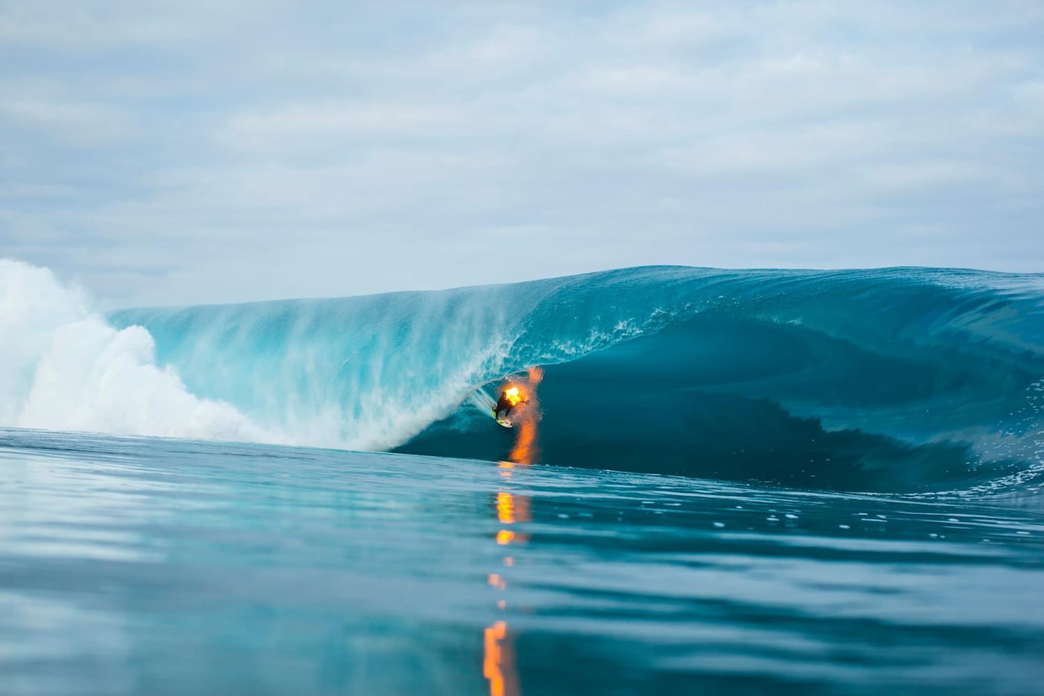 A photo we love Jamie OBrien surfing whilst on fire
