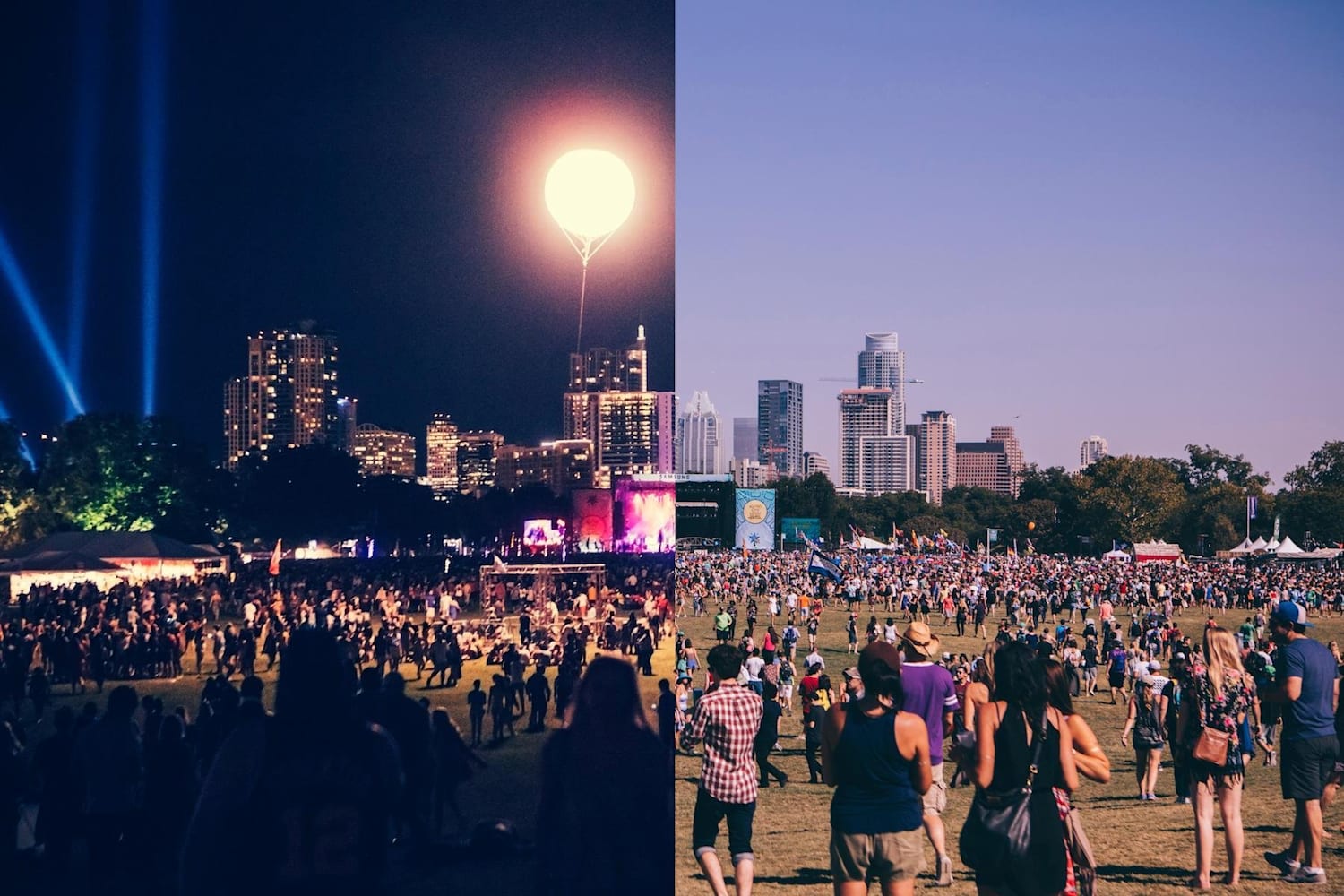 How Much Music Festivals Change From Day to Night ACL