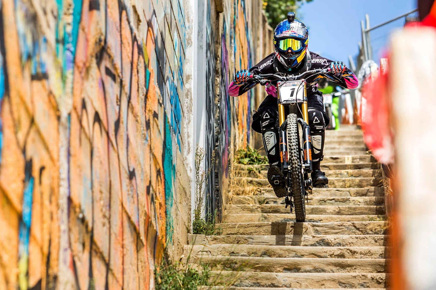 urban downhill mountain biking