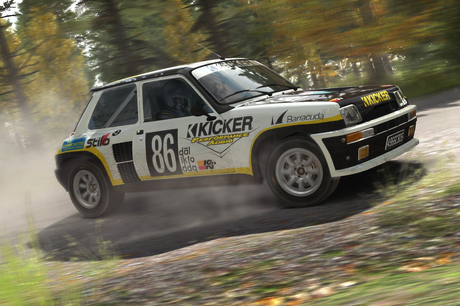 Bestuur zelf brute machine in DiRT Rally