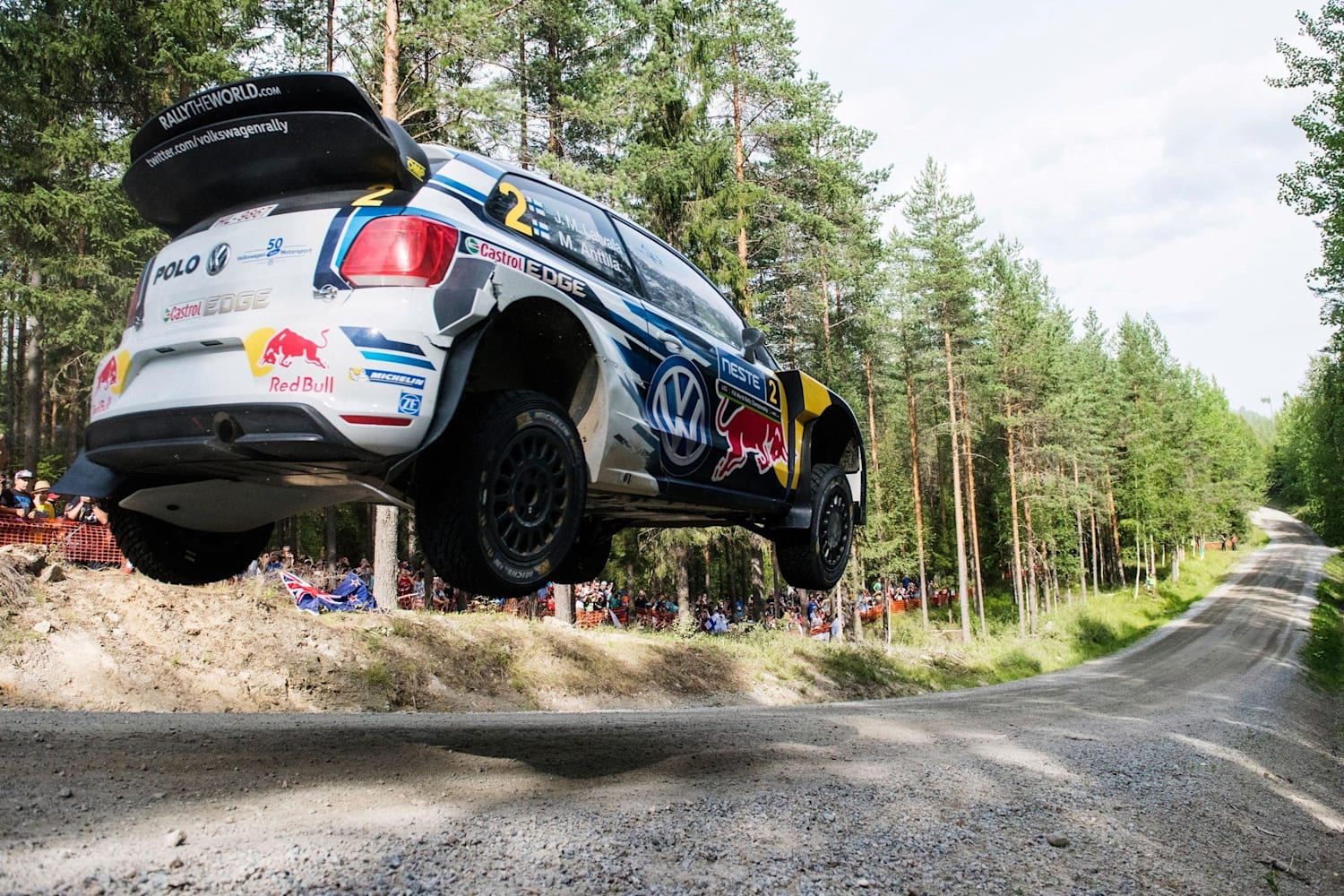 Rally Finland World Rally Championship jumps crashes