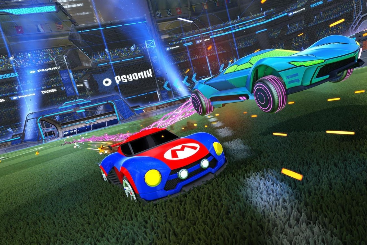 can you play rocket league with xbox and ps4