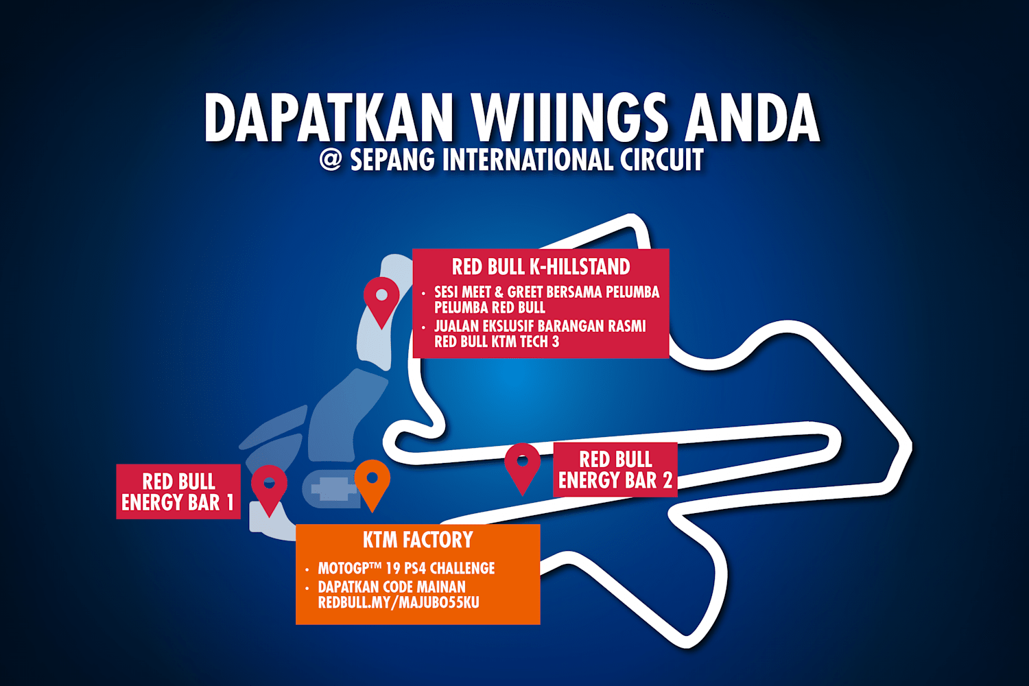 Peta Lokasi Red Bull Malaysia Motogp 2019