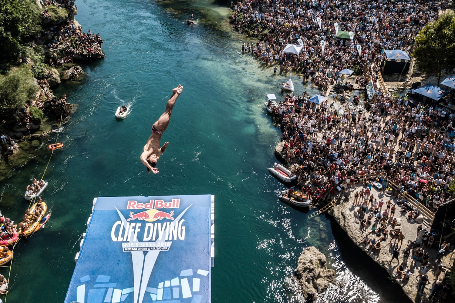 Red Bull Cliff Diving World Series Mostar live video
