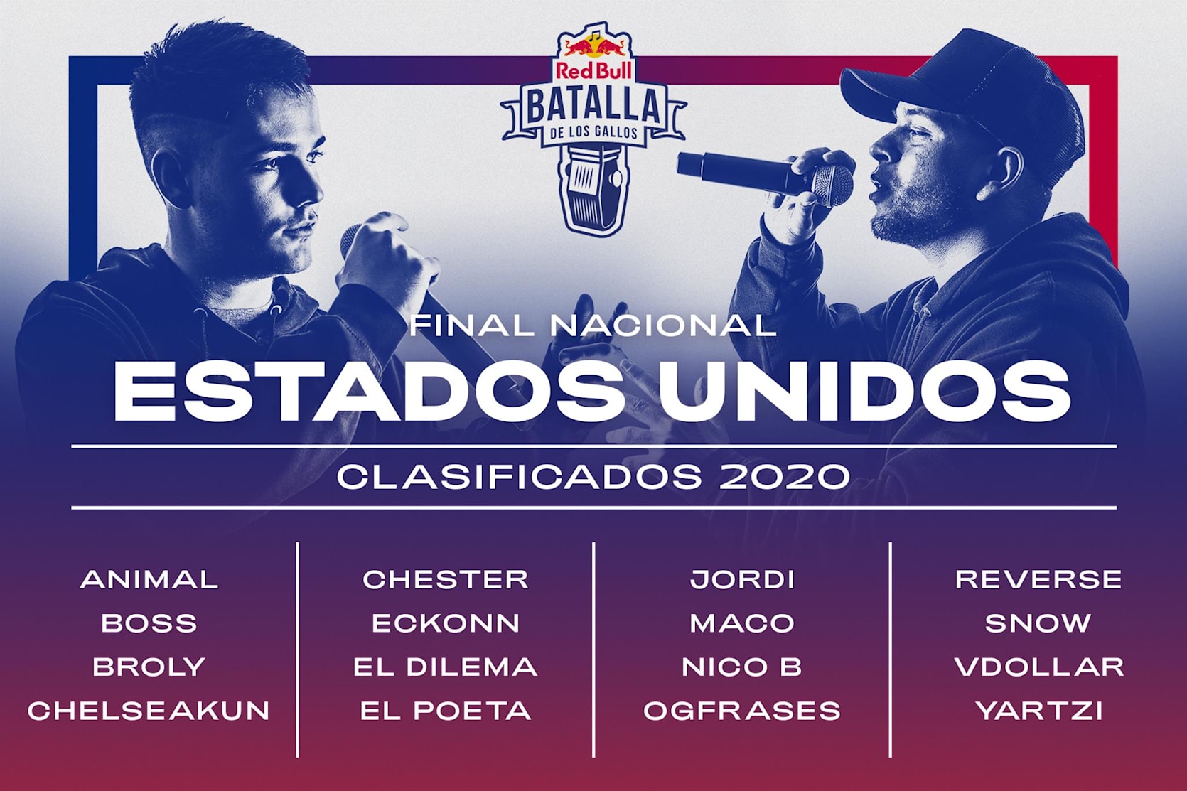 Red Bull Estados Unidos Conoce A Los 16 Clasificados Para La Final Nacional 2020 Zonagallos