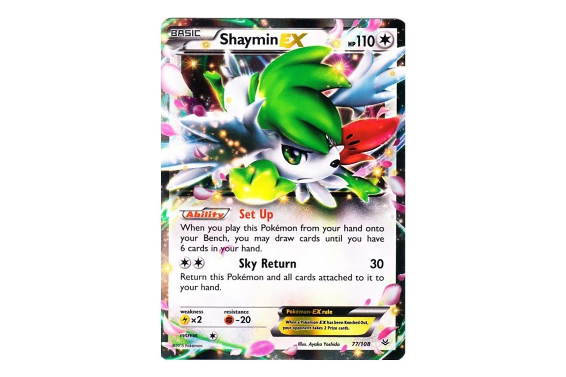 Shaymin EX - Roaring Skies Pokémon Trading Card