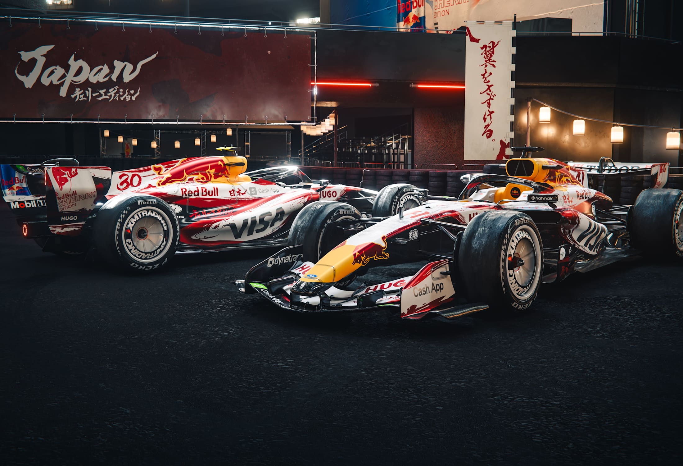 F1 レッドブル　RB ポストカード designed-for-cherry-blossom-season