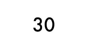 キーナンバー 「30」