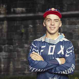 Finn Iles poses for a portrait during the making of Red Bull Purest Line in Quebec City, Canada, on July 22, 2017.