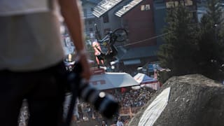 Mitch Chubey throws a barspin flip