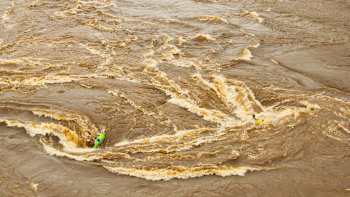 Steve Fisher caught in a 20ft whirlpool