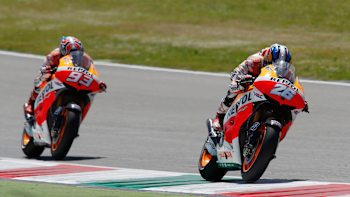 Dani Pedrosa y Marc Márquez, en el GP de Italia