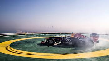 Infiniti Red Bull on Burj Al Arab Helipad