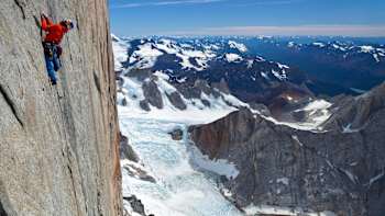 David Lama on the headwall