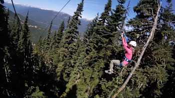 The Sasquatch zipline in Whistler, Canada only opened in July and is one of the longest in the world