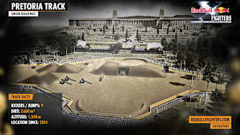 The Red Bull X-Fighters course in Pretoria