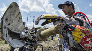 Hard enduro rider Alfredo Gómez of Husqvarna
