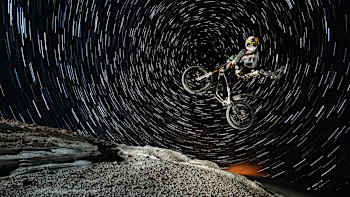 Julien Dupont performs during Riding to the Moon on Milos Island, Greece on August 1st, 2013