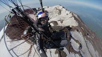 Over the top of Mount Fuji