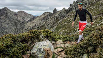 François D'haene during his record in Corsica