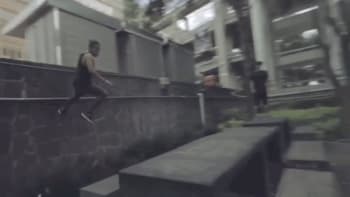 Dear Sanchez powers off the wall