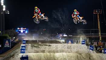 Troy Lee Designs KTM riders went head-to-head in the Red Bull Straight Rhythm 2016 Lites class final on October 22, 2016