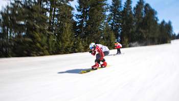 La piste du Red Bull Tout Schuss Ax 3 Domaines 2017 en caméra embarquée avec le skieur Charles Danel.