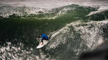Andrew Mooney competes at the Red Bull Cape Fear event in Sydney