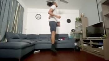 Skipping, but without a rope