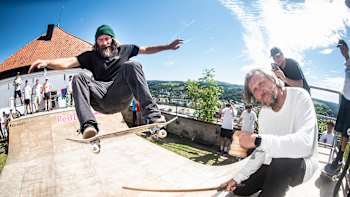 Chris Haslam bei Red Bull Skateburg 2023 in Passau, Deutschland am 12. August 2023