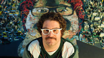 An image of Arthur Joly, Brazilian synth musician.