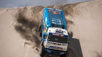 A Kamaz truck in the dunes of Peru.