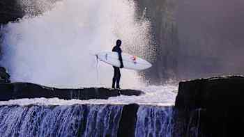 Title image for Made In Ireland surfing documentary.