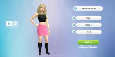 Sim erstellen in "Die Sims Mobile"