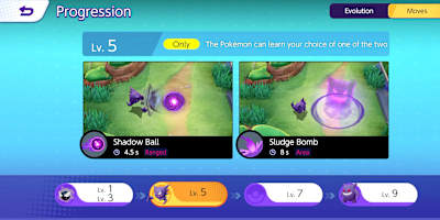 Jedes Pokémon hat Auswahlmöglichkeiten beim Moveset!