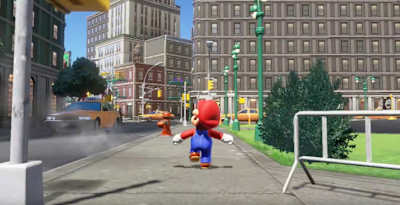 Mario à New York dans le jeu Nintendo Switch Super Mario Odyssey !